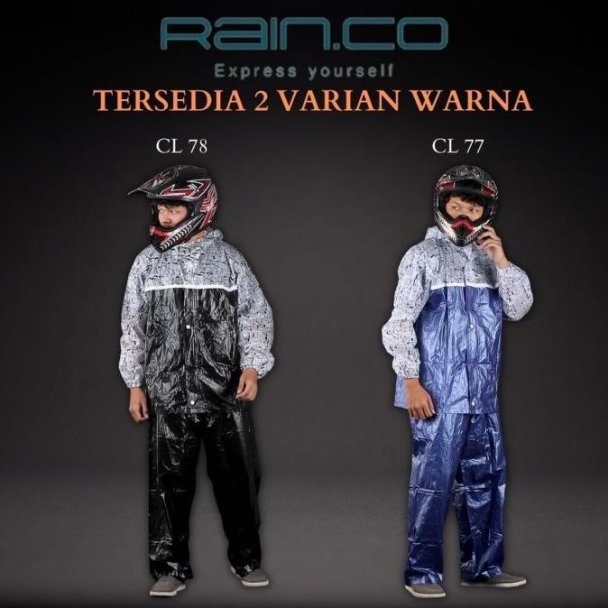 HRG DISKON Jas Hujan Motor Mantel Setelan Jaket Celana Pria Wanita Anti Rembes