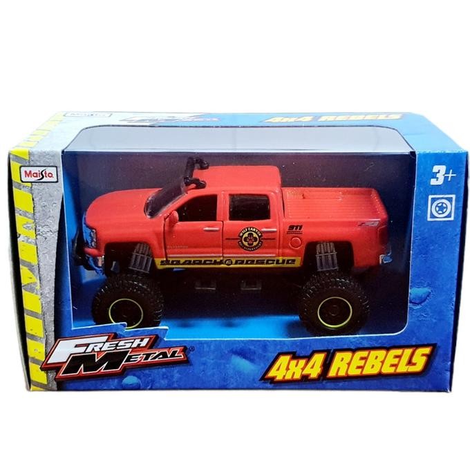 Diecast Maisto 44 Rebels Chevrolet Silverado 1500 Z71 Skala 1/52