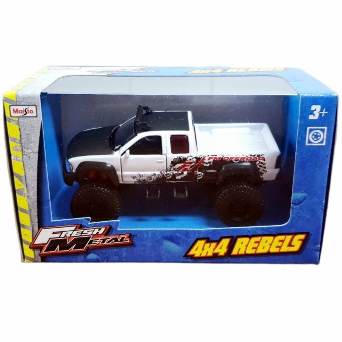 Diecast Maisto 44 Rebels 1999 Chevrolet Silverado Skala 1/48