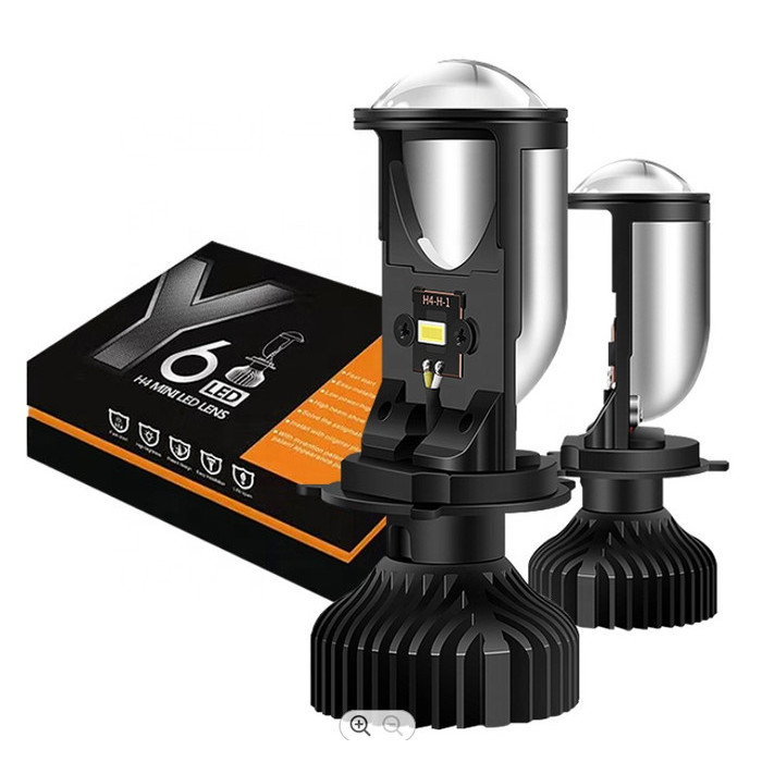 Lampu Led H4 Mobil Mini Projector Proyektor Lensa G9 Iphcar Cut Off