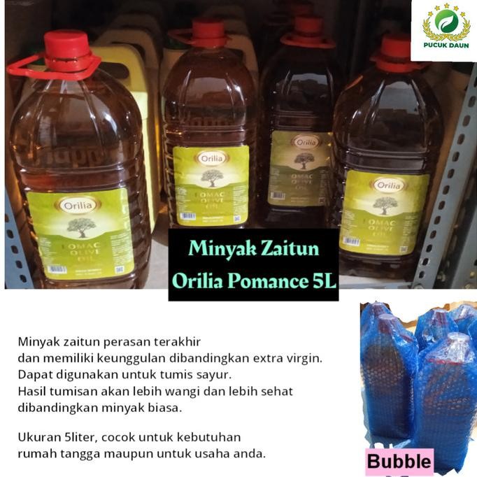 

Orilia Pomace Olive Oil 5L/Minyak Zaitun