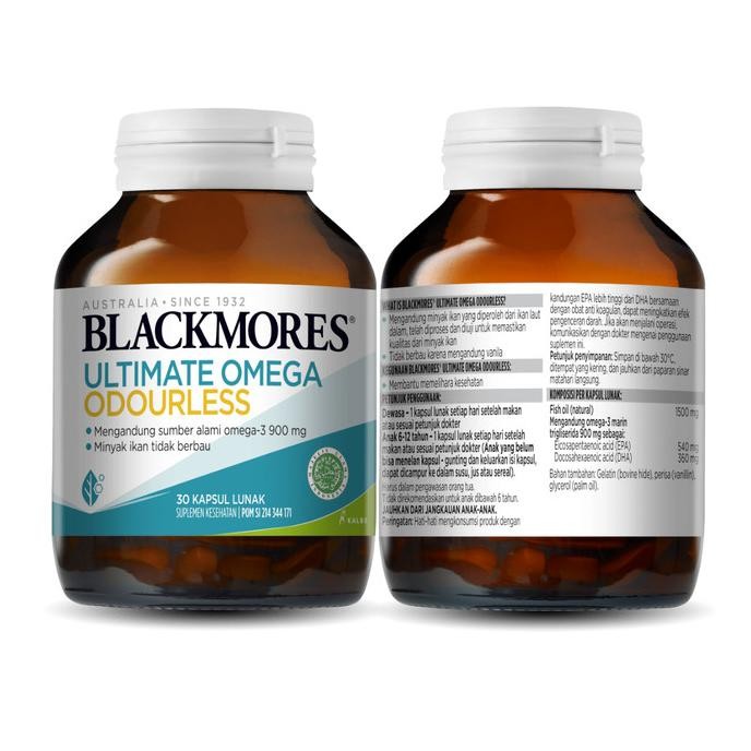 BLACKMORES ULTIMATE OMEGA 60 KAPSUL MINYAK IKAN OMEGA 1500 MG OMEGA 3