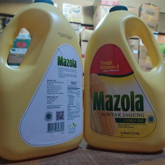 

Corn Oil Mazolla 3,5lt Minyak Jagung