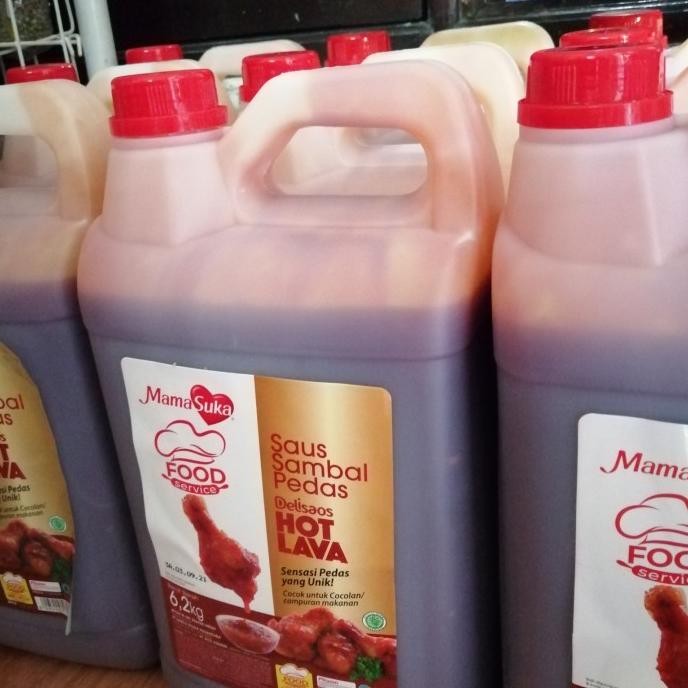 

mamasuka delisaos hot lava saos recheese kemasan jerigen 6,2kg