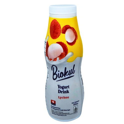 

S16191 YOGURT DRINK BIOKUL LYCHEE 150ML BTL MAJU BERSAMA (20250321)