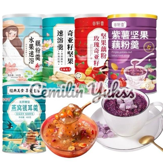 Oufen Lotus Root Powder 500G [Halal] Bubuk Akar Teratai Chia Seed Nut Lotus Root Oufen