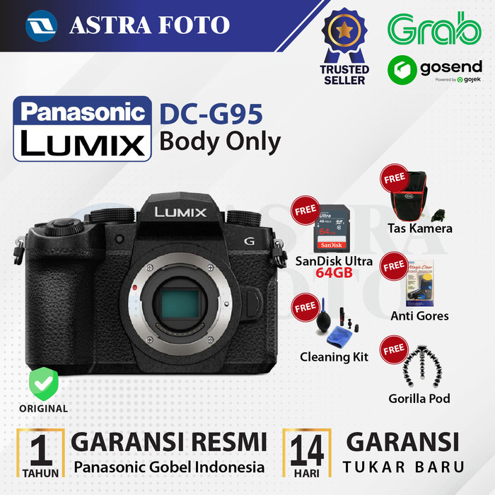 Panasonic Lumix G95 Body Only 4K / Lumix DC-G95 - Garansi Resmi