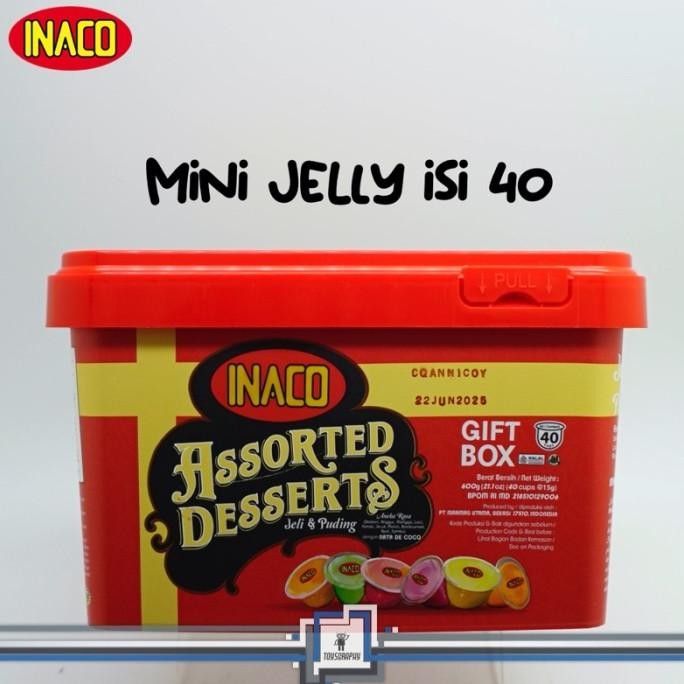 

Inaco Mini Jelly 40 Gift Pack Toples Jar Jeli Nata De Coco isi 40 Hampers Hadiah