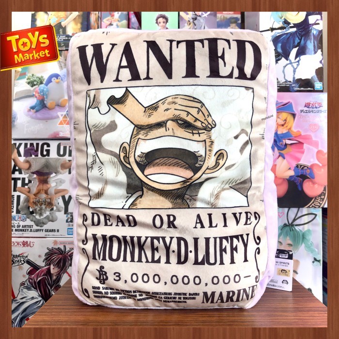 BANDAI One Piece Bounty WANTED Poster Plush - Monkey D Luffy