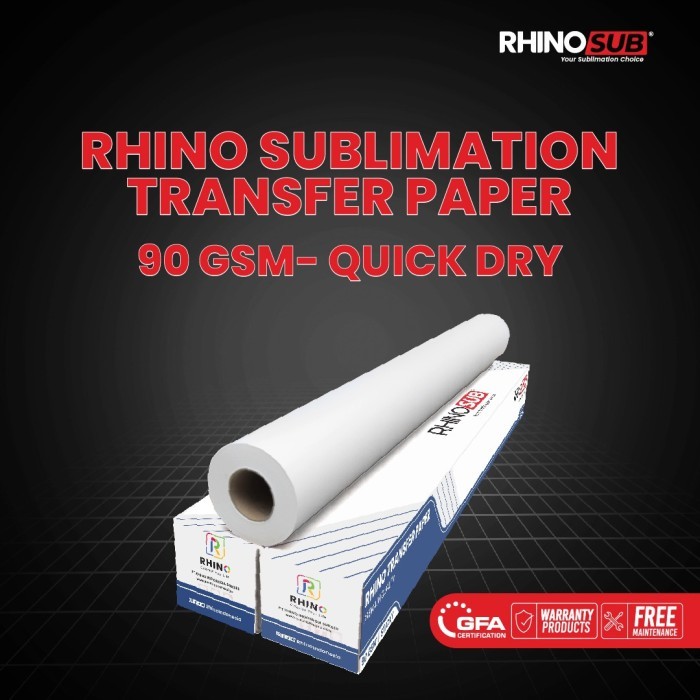 

Kertas Sublim Roll Uk 1,27 x 200 meter 58 GSM Quick Dry/Fast Dry Paper