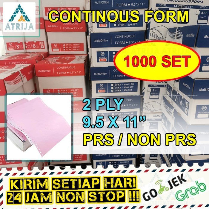 

Continuous Form 9.5 x 11 - 2 Ply. Kertas Komputer Kertas Rangkap 2