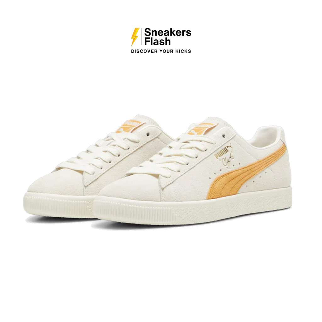 PUMA Clyde Og Frosted Ivory Clementine Sepatu Sneakers Pria - 39196209 - Size 42