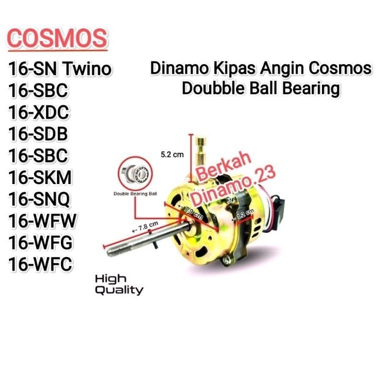 Ang Dinamo / Mesin Kipas Angin Cosmos 16-Sn Twino / 16-Sbc /16-Xdc / 16-Sdb / 16-Sbc /16-Skm /16-Snq