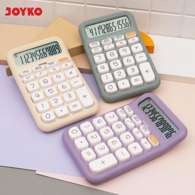 

TERSEDIA KALKULATOR STYLIST JOYKO CC-62CO CALCULATOR PASTEL COLOR FANCY CC64CO