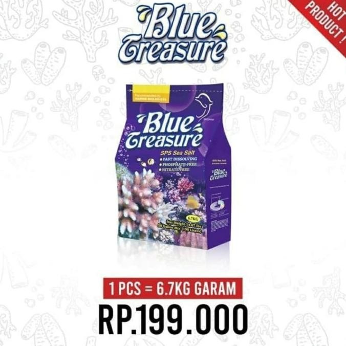 

terbaru blue treasure sps salt 6.7kg asw salt mix garam laut sintetis