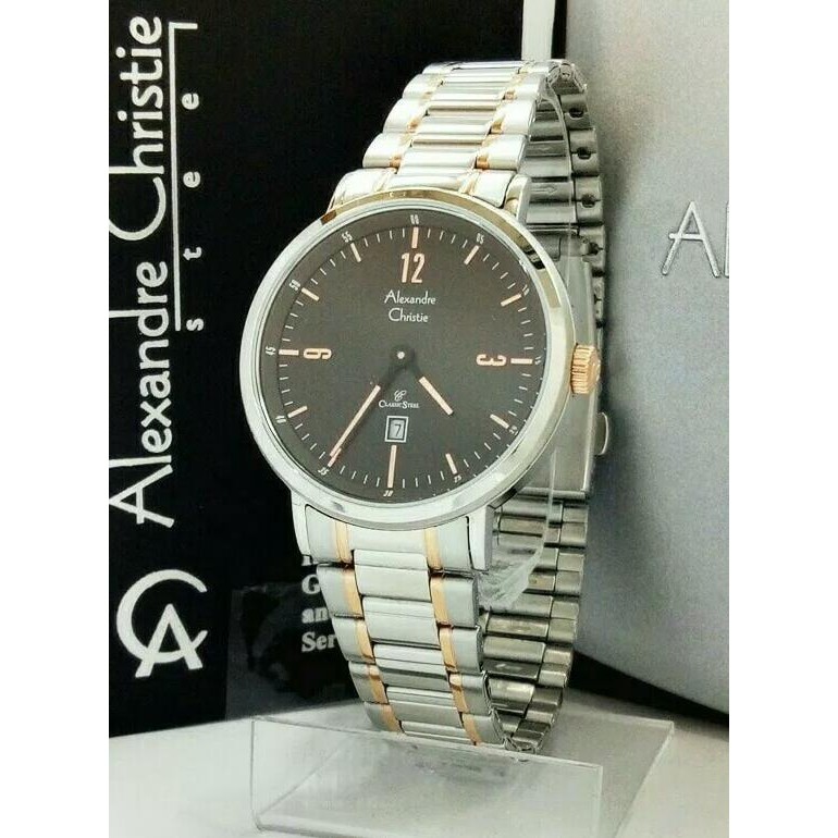 ALEXANDRE CHRISTIE AC8499 / AC 8499 KOMBINASI ROSEGOLD JAM TANGAN MAN