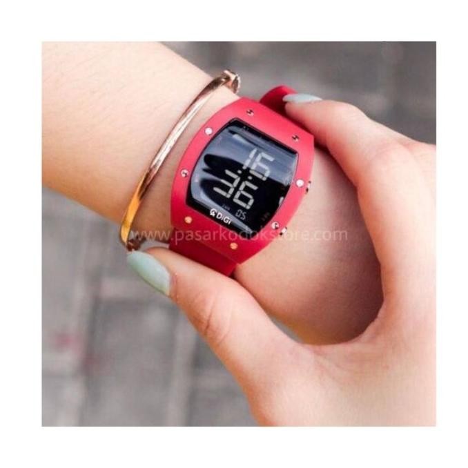 JAM TANGAN DIGITAL WANITA ALEXANDRE CHRISTIE AC9360 AC 9360 RED