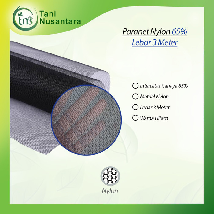 Paranet Nylon (65 % x Lebar 3 meter) - Per 1 meter