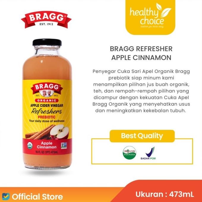 

Bragg Organic Apple Cider Vinegar Refreshers Apple Cinnamon 473ml