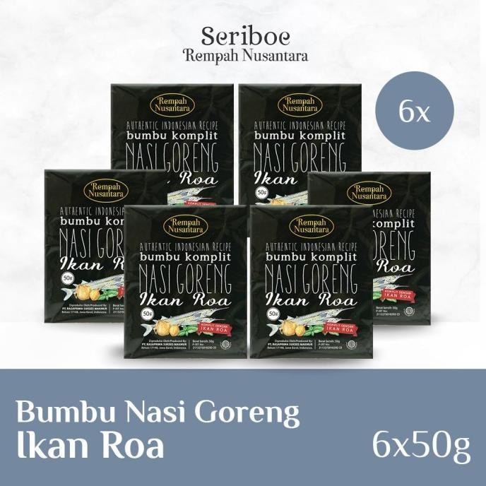 

BUMBU NASI GORENG ROA REMPAH NUSANTARA 50 GR (6 PCS ) Os17