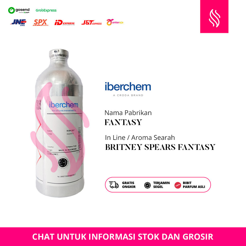JUAL BIBIT PARFUM ASLI - IBERCHEM - FANTASY - SEGEL - 1KG