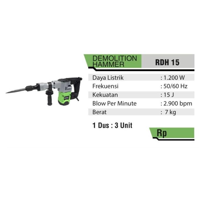 

Ryu Rdh15 Rdh 15 Jack Hammer Drill Mesin Bobok Beton Demoltion Hammer Original Dan Terpercaya