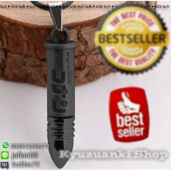 SALE kalung anime cosplay detective conan padat aksesoris pria dan wanita