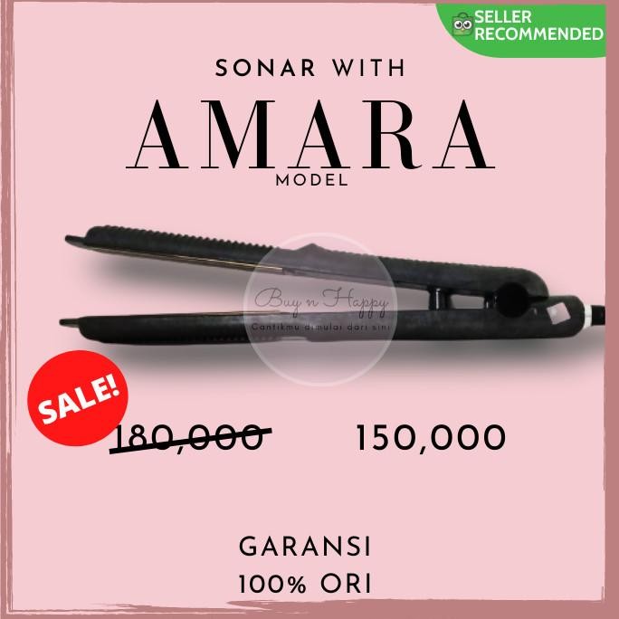 Catokan Rambut Sonar Amara Sn-820 Catok Rambut 2 In 1 Original Import