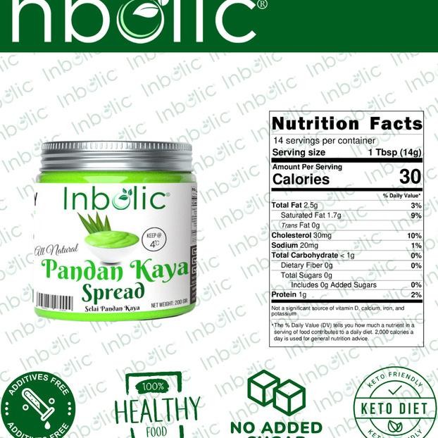 

Inbolic Sugar Free Pandan Jam | Selai Pandan Bebas Gula | Selai Keto