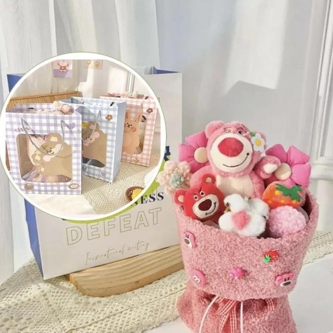 Bouquet Bunga Boneka Sanrio Kuromi Lotso Buket Kado Hadiah Ulang Tahun