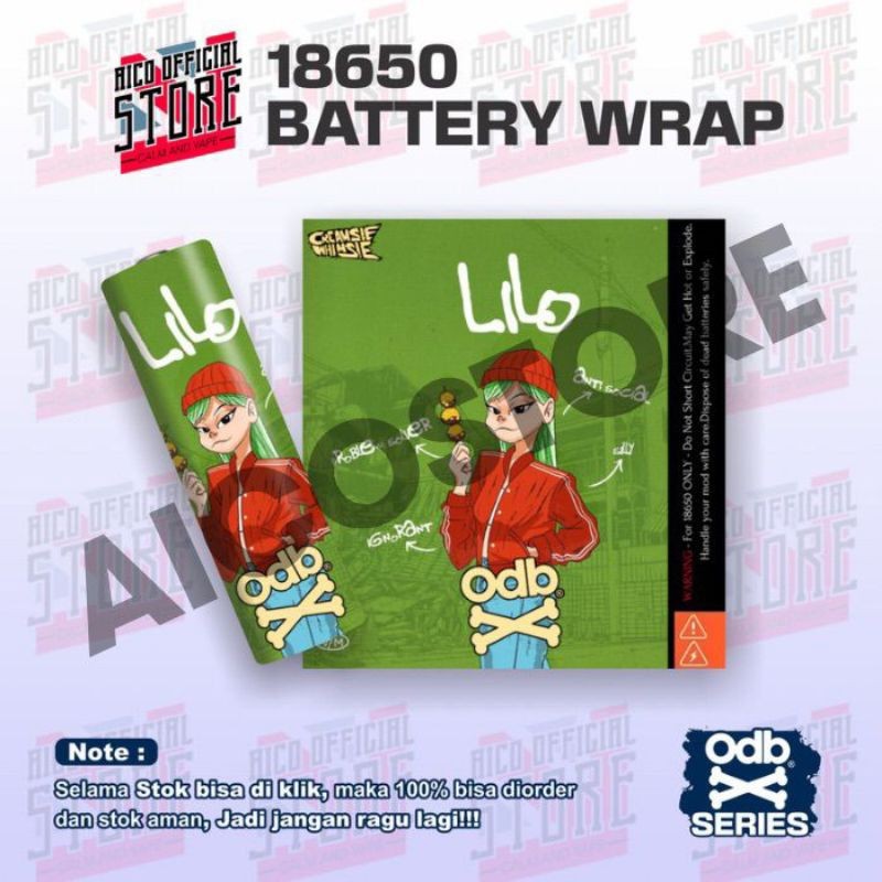 

Wrap* Stiker Wrap Baterai 18650 O D B X Kremsi Whimse Untuk Melindungi Dan Memperindah Tampilan 6 Wrap Skin Stiker Garksin CUSTOM Gratis (2pcs)