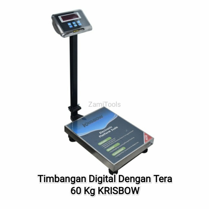 PALING BARU Timbangan Duduk Digital Dengan Tera 60Kg Krisbow Ori