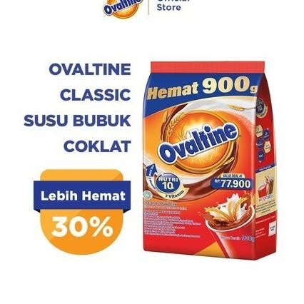 

Ovaltine Classic 900Gram/Ovaltine Clasic Coklat 900Gr/Ovaltine Cokelat