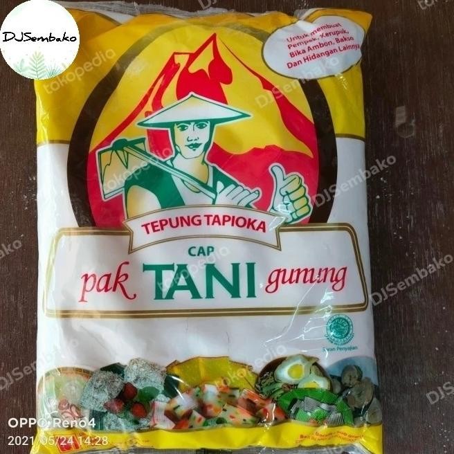 

Khusus Gosend/Grab Tepung Tapioka Cap Pak Tani Gunung 500 Gram 1 Dus Terlaris