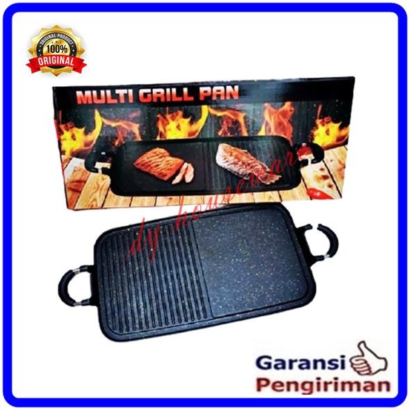 Multi Gril Pan Persegi Panjang Wajan Panggang Serbaguna LS01
