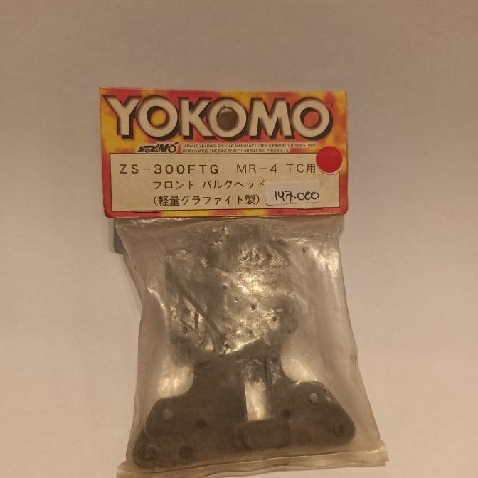 Yokomo ZS-300FTG MR4TC Graphite Front Bulkhead MR-4 TC