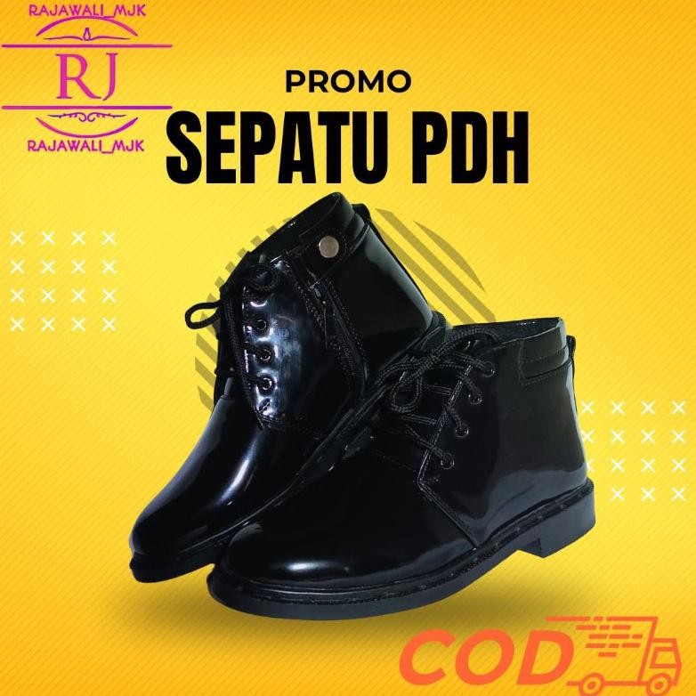 Sepatu Polisi Pdl Pdh Satpam Satpol Pp Bt03 Tni Berkualitas Dinas Tni Security Polri Pria Keren