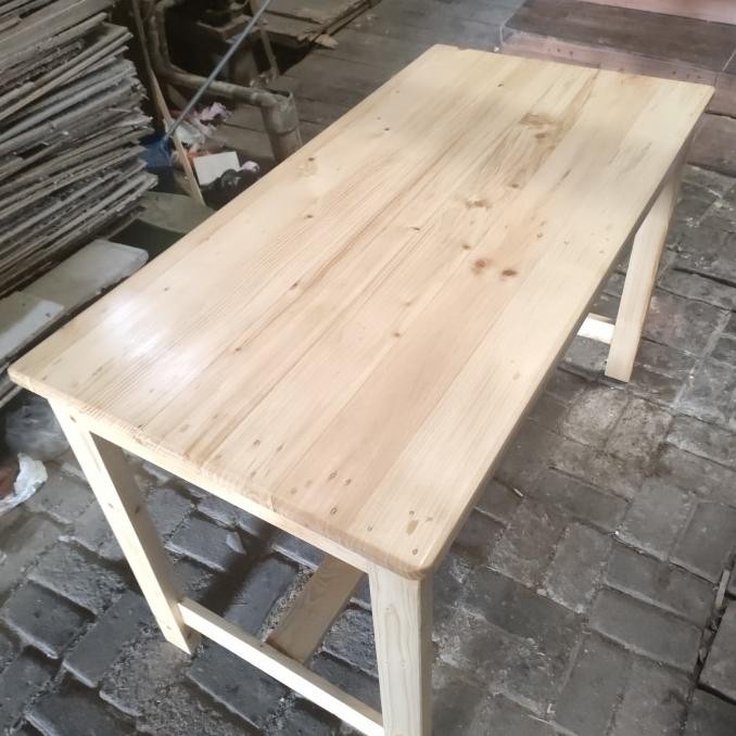 meja makan jati belanda 120x60x75