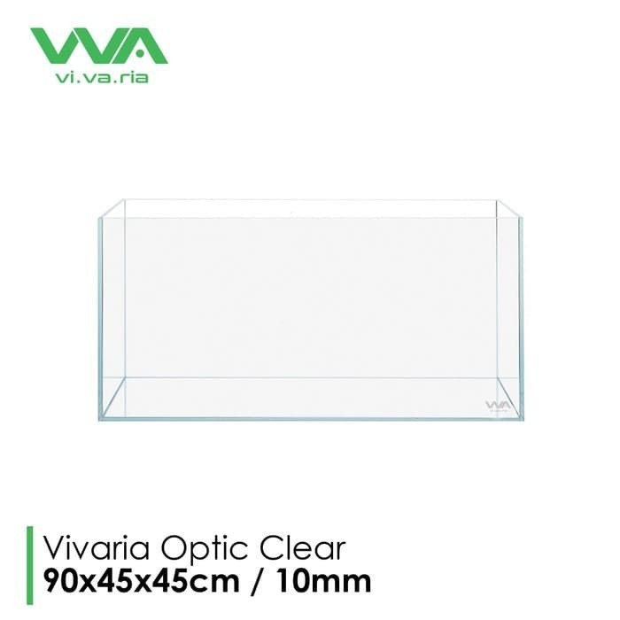 KK Koleksiii Aquarium Optic Clear 90x45x45 10mm Akuarium Optic Clear Vivaria 90cm