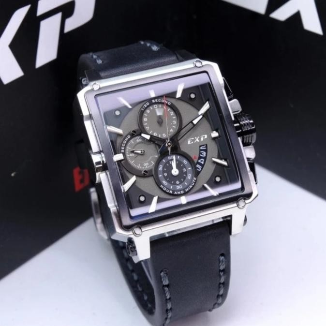 JAM TANGAN PRIA EXPEDITION EXP E6618 E 6618 LEATHER STRAP ORIGINAL GARANSI RESMI 1TAHUN
