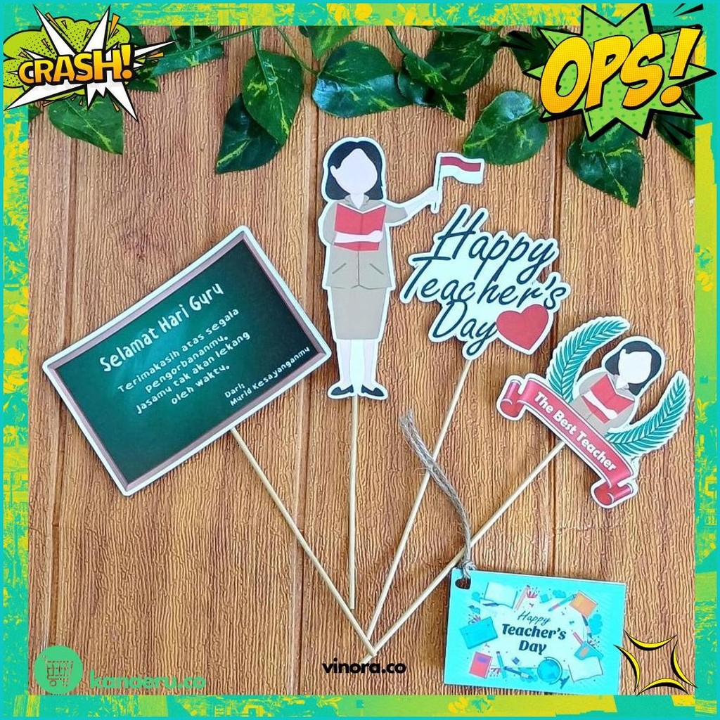 

Toper Buket Tema Hari Guru / Teacher'S Day (Hiasan / Aksesoris) Kilat