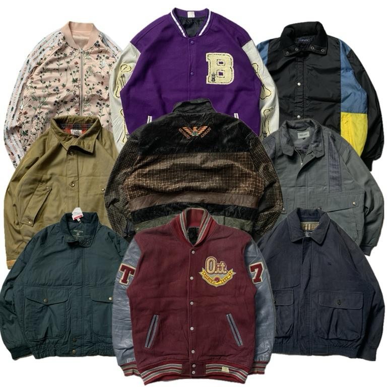Jaket Varsity Modern Keren Vintage Casual Bomber Flight Second