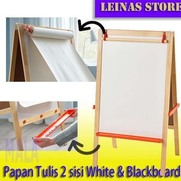 

TERBARU - Papan Tulis Berdiri Anak 2 in 1 Blackboard dan Whiteboard