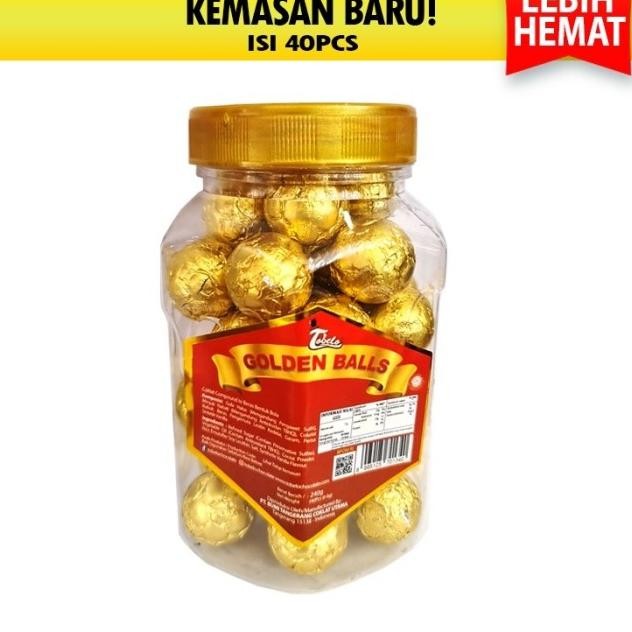 

Tobelo Golden Balls Toples 200Gr Coklat 40 Pcs Halal