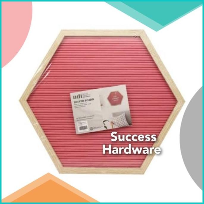 

ODI PAPAN BULETIN HEXAGON - MERAH / LETTER BOARD HEXAGON RED 140BZ4 s