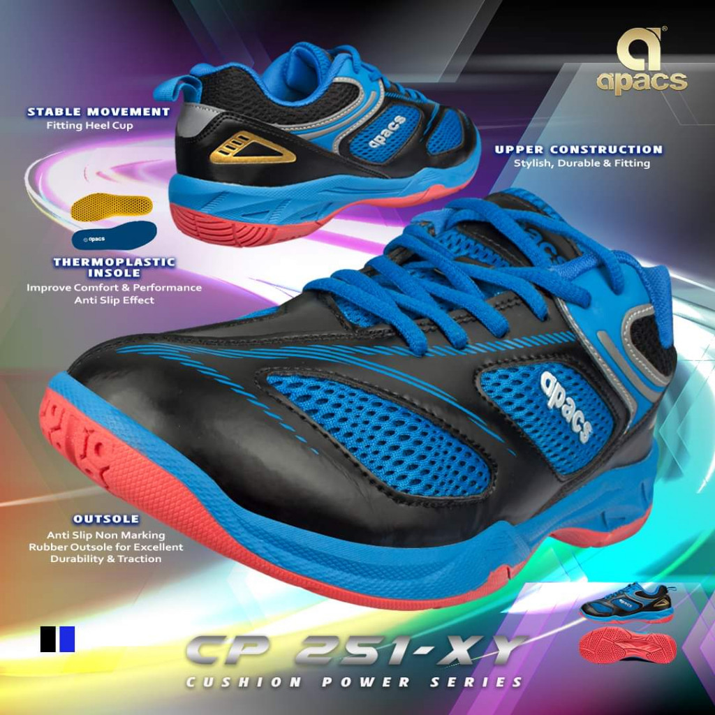 Sepatu Badminton APACS CP 251-XY FREE KAOS KAKI |4E0BE694|