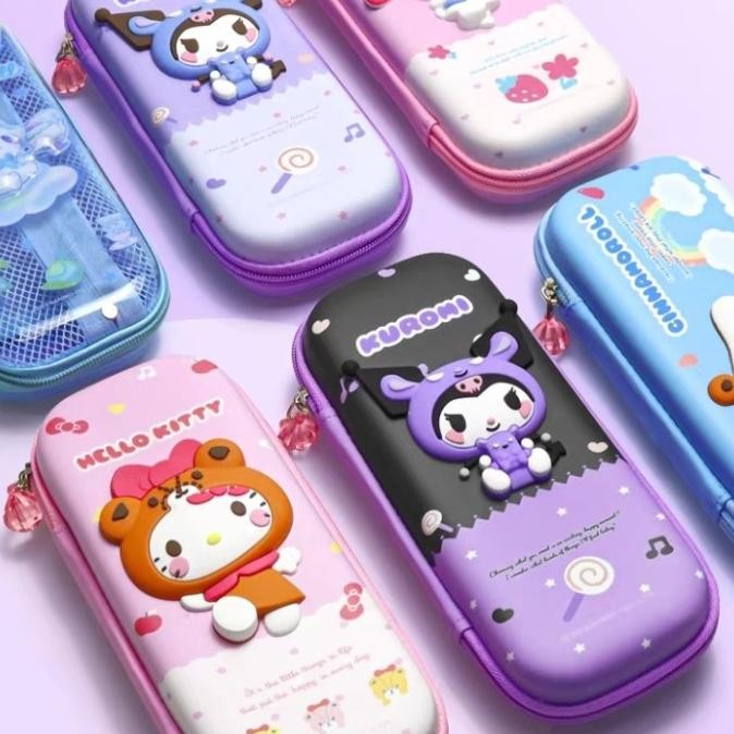 

TERMURAH - Kotak Pensil 3D Sanrio ORI / Tempat Pensil Kuromi / Tepak Pensil Kitty