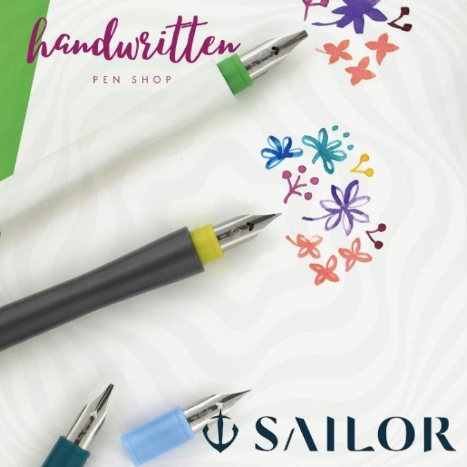 SAILOR Hocoro Calligraphy / Fude / Brush Nib Dip Pen Fountain Pen / Pulpen Kaligrafi