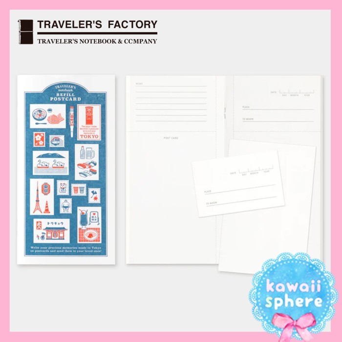 

Traveler's Notebook Tokyo Edition Refill Tokyo Postcard Travelers Notebook Regular Size Limited