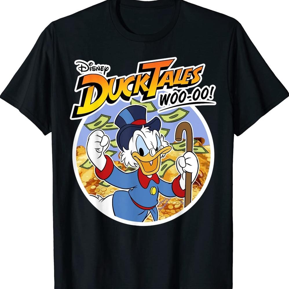 Kaos Disney Ducktales Classic Uncle Scrooge Woo Oo Kaos Unisex